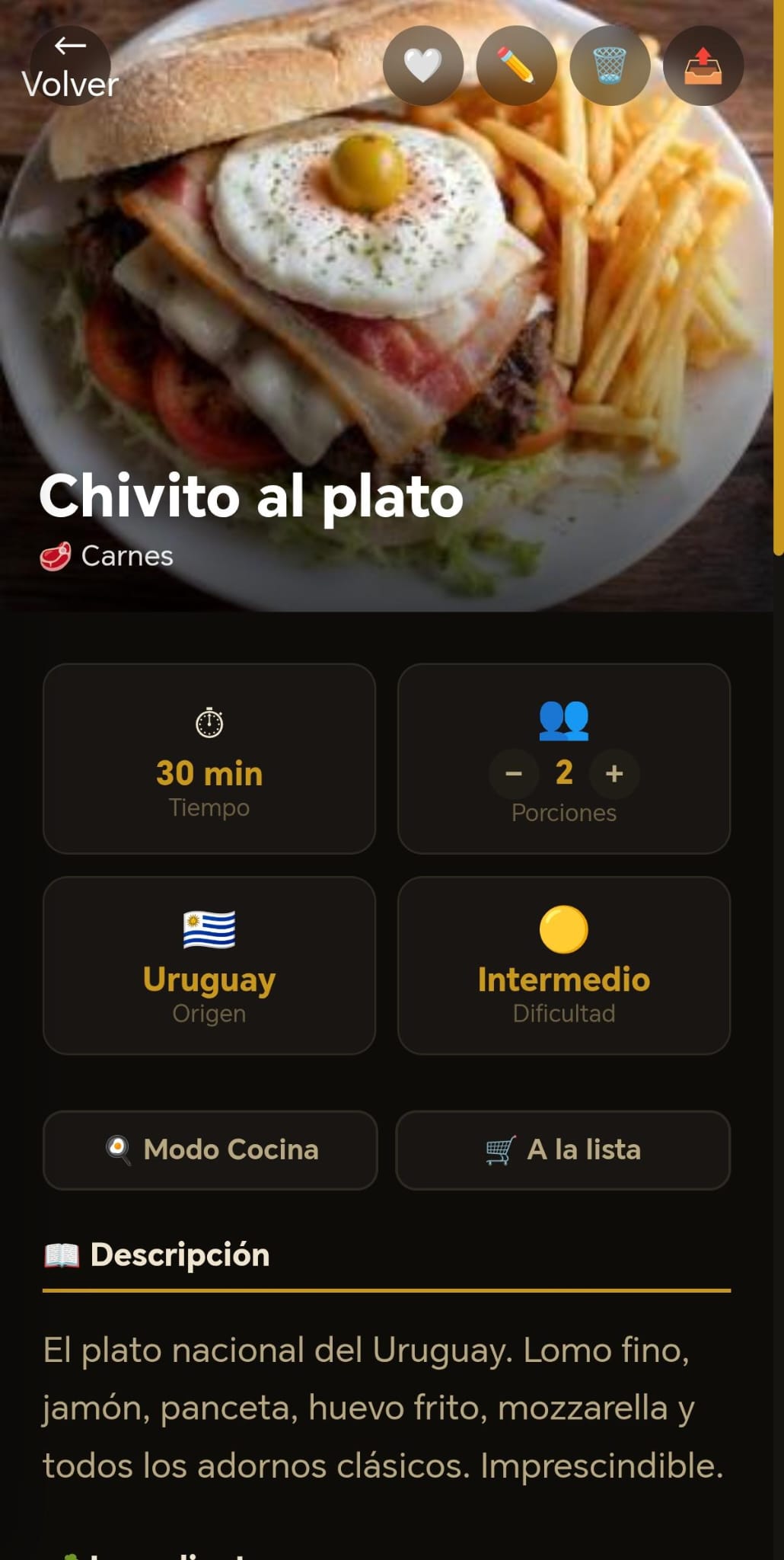 Captura 2 de Recetario